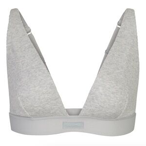 SKIMS Plunge Bralette Grey Large